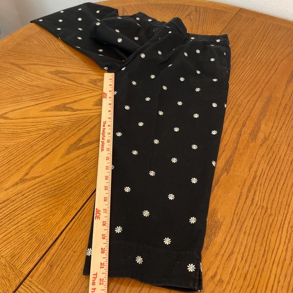 Kim Rogers Cropped Pants black Women Sz 12 slightly used - Picture 7 of 9